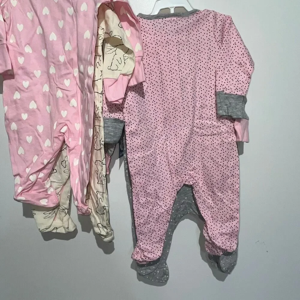 Gerber Baby‎ Girl's Multicolor One Piece Bodysuits Size 0-3 Months NWT Set of 4
